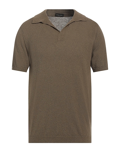 ROBERTO COLLINA Jumper VERDE MILITARE 70% Cotton, 30% Polyamide