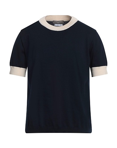 DANIELE FIESOLI Jumper Navy blue 100% Cotton