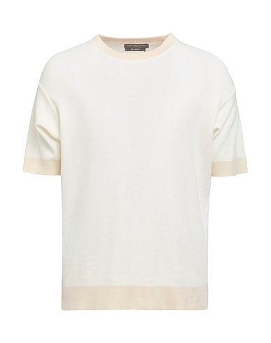 DANIELE FIESOLI Pullover Off white 100% Baumwolle