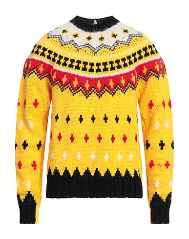 MONCLER Pullover Giallo 64% Lana, 24% Lana di alpaca, 12% Poliammide