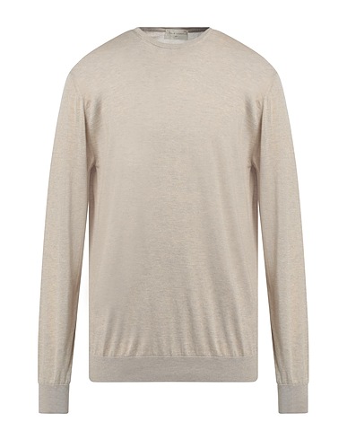 FILIPPO DE LAURENTIIS Sweater Taupe 55% Silk, 45% Cotton