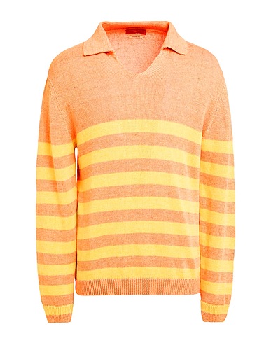 DANIELE FIESOLI Pullover Pfirsich 65% Leinen, 35% Baumwolle