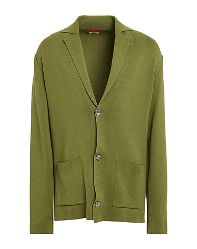 DANIELE FIESOLI Cardigan Military green 100% Cotton