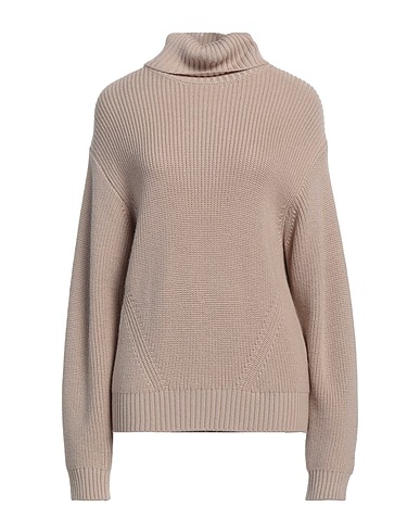 SEVENTY VENEZIA Polo neck Sand 50% Wool, 50% Acrylic