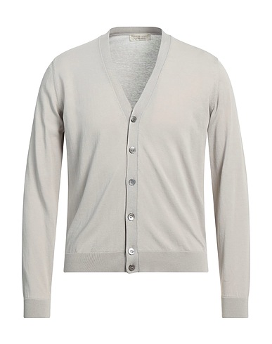 FILIPPO DE LAURENTIIS Cardigan Light grey 100% Cotton