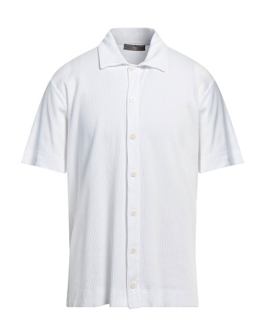 DANIELE FIESOLI Camicia tinta unita Bianco 100% Cotone