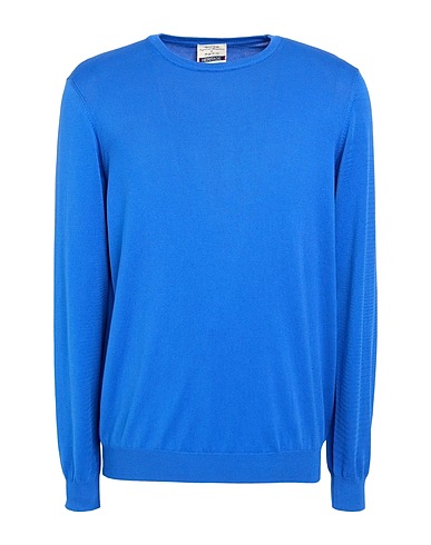 HERITAGE Pullover Blau 100% Baumwolle