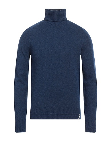 BROOKSFIELD Rollkragenpullover Blau 100% Wolle