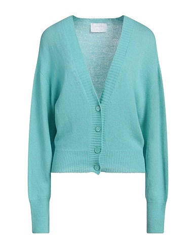 DANIELE FIESOLI Cardigan Turchese 55% Lana Merino, 45% Cachemire
