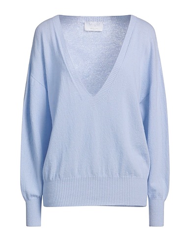 DANIELE FIESOLI Jumper COLLEZIONE N_01 Light blue 55% Merino Wool, 45% Cashmere