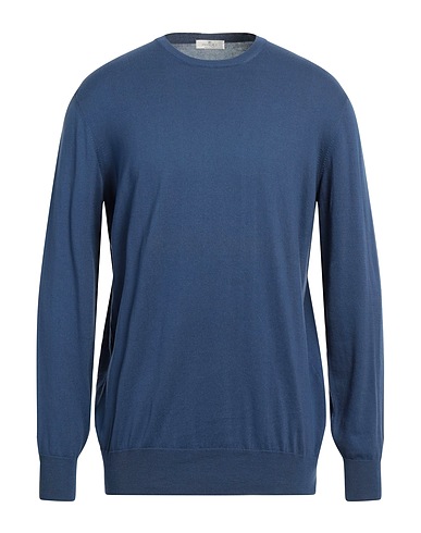 PANICALE Sweater Slate blue 100% Cotton