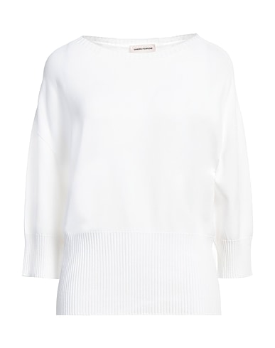 SANDRO FERRONE Sweater White 65% Viscose, 35% Polyamide