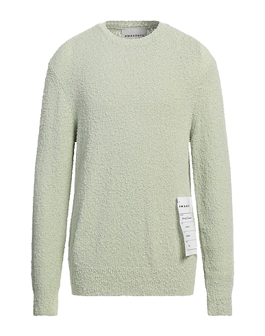 AMARANTO Jumper Light green 78% Cotton, 21% Polyamide, 1% Elastane