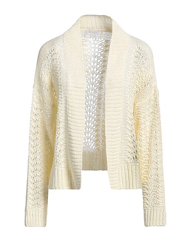 DANIELE FIESOLI Cardigan Cream 62% Linen, 38% Polyamide