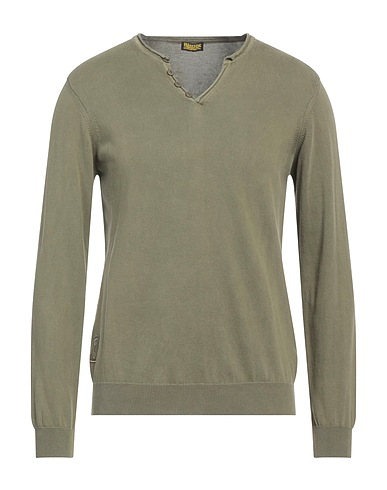 BLAUER. Pullover Militärgrün 100% Baumwolle