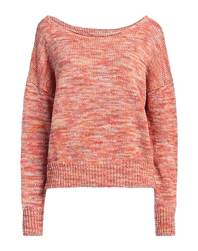 BASE MILANO Jumper Orange 77% Cotton, 23% Linen