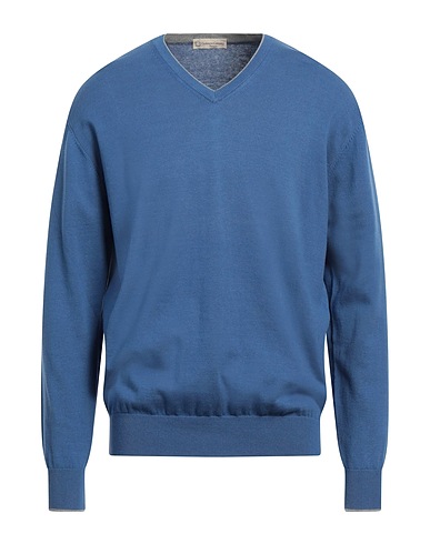 CASHMERE COMPANY Πουλόβερ Μπλε αεροπορίας 80% Βαμβάκι, 20% Μετάξι