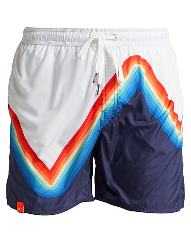SUN 68 Swim shorts White 100% Polyester