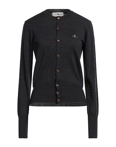 VIVIENNE WESTWOOD Cardigan ANTRACITE 100% Virgin Wool