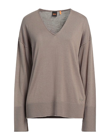 BOSS Sweater Military green 40% Viscose, 35% Polyamide, 25% Modal