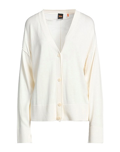 BOSS Cardigan Ivory 40% Viscose, 35% Polyamide, 25% Modal