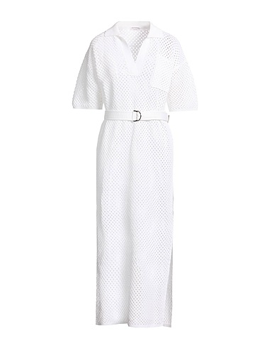 BRUNELLO CUCINELLI Long dress BIANCO 100% Cotton