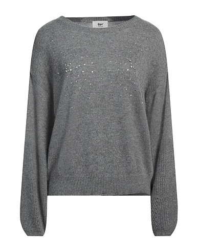 B.YU プルオーバー グレー ナイロン 35% / レーヨン 30% / ウール 30% / カシミヤ 5%