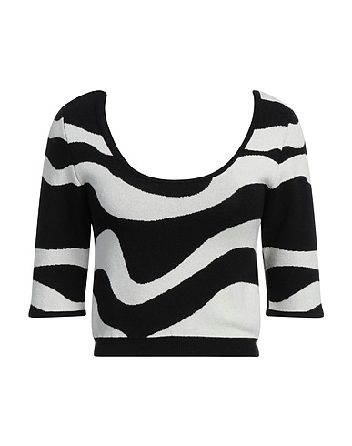 VICOLO Jumper Black 68% Viscose, 29% Acrylic, 3% Elastane