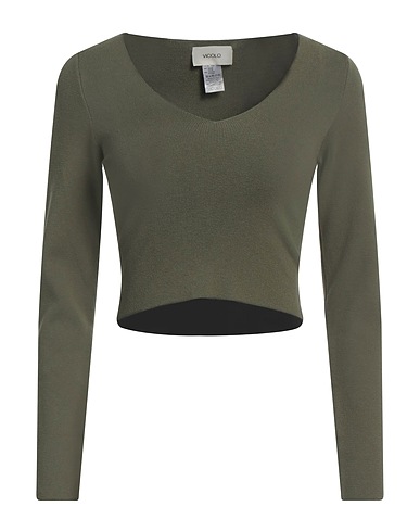 VICOLO Jumper Dark green 70% Viscose, 30% Polyester