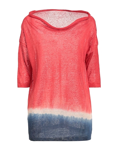 BASE MILANO Jumper Red 68% Linen, 32% Polyamide