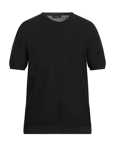 ROBERTO COLLINA Pullover Nero 100% Lino