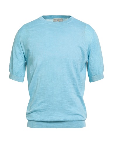 FILIPPO DE LAURENTIIS Jumper Light blue 100% Cotton