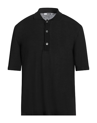 GRIFONI Jumper Black 85% Cotton, 15% Silk