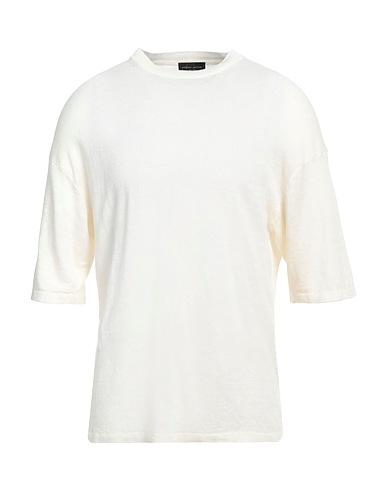 ROBERTO COLLINA Pullover Bianco 100% Lino