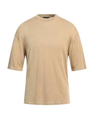 ROBERTO COLLINA Sweater Sand 100% Linen