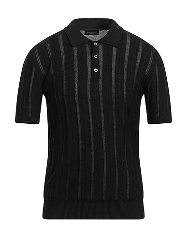 ROBERTO COLLINA Pullover Nero 60% Cotone, 40% Viscosa