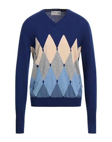 BALLANTYNE Kaschmirpullover  Blau 100% Kaschmir