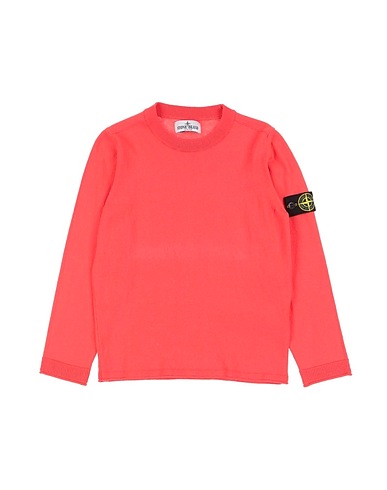 STONE ISLAND JUNIOR Jumper Coral 100% Cotton