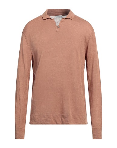 BALLANTYNE Pullover Kamel 100% Leinen