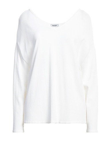 BASE MILANO Jumper Ivory 80% Viscose, 20% Nylon