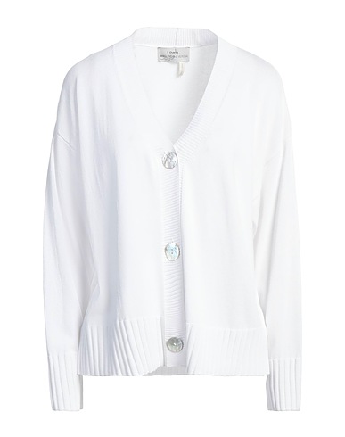 LOVELY by MAGLIFICIO DI VERONA Cardigan Bianco 88% Viscosa, 12% Poliammide