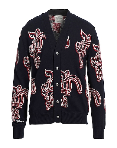 MONCLER Cardigan X ROGER RABBIT Midnight blue 100% Cotton