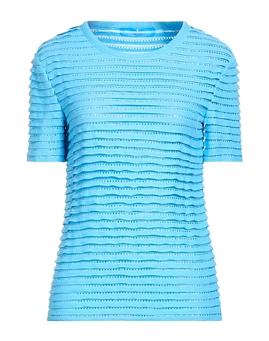 ERMANNO SCERVINO Pullover AZZURRO 96% Baumwolle, 4% Polyamid