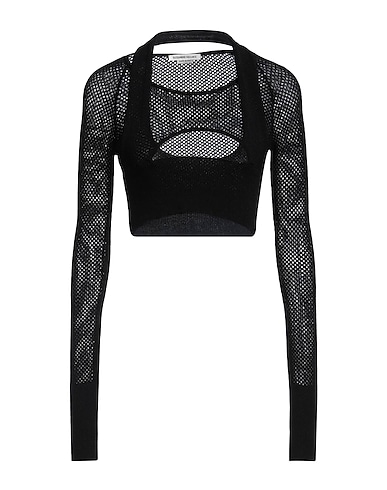 ALESSANDRO VIGILANTE Top NERO 67% Viskose, 33% Polyester