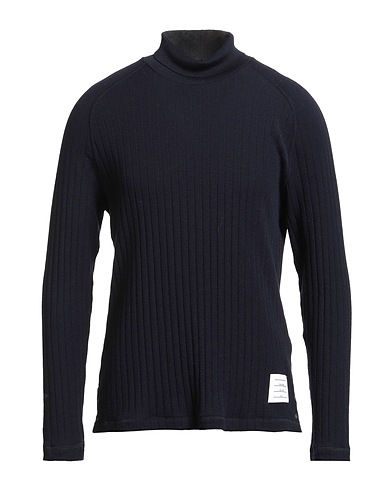 THOM BROWNE Turtleneck Midnight blue 100% Virgin Wool