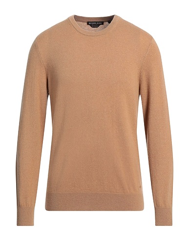 MICHAEL KORS MENS Cashmere jumper Camel 100% Cashmere