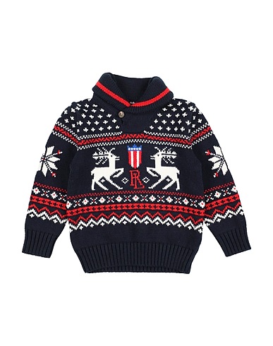 POLO RALPH LAUREN Pullover LS SHAWL PO-SWEATER-PULLOVER
 Blu navy 77% Cotone, 20% Lana, 3% Altre Fibre
