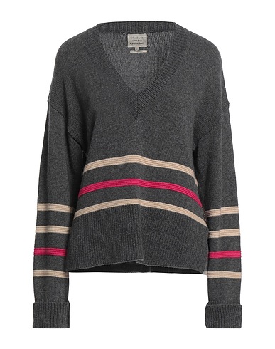 ALESSIA SANTI Pullover Piombo 35% Viscosa, 30% Poliammide, 30% Lana, 5% Cachemire