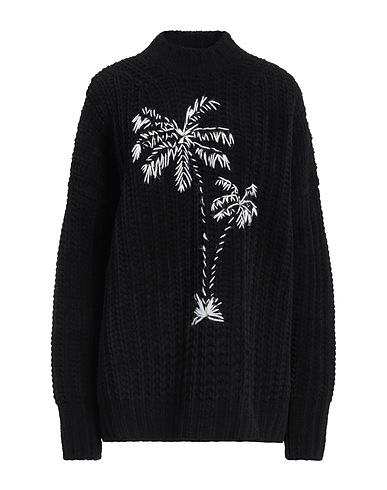 PALM ANGELS Turtleneck Black 100% Polyamide, Wool, Acrylic