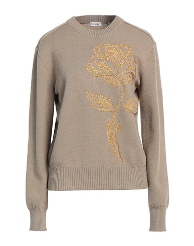 BURBERRY KNITWEAR Khaki 95% Wool, 4% Polyamide, 1% Elastane, Metallic Polyester, Viscose